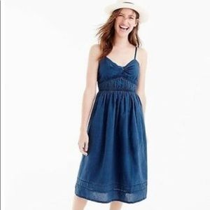 J. Crew twist front smocked dress